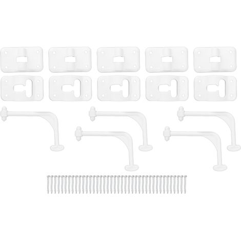 Arrêt de porte d'entrée de camping-car de Style T, avec supports en plastique, loquet à 90 degrés pour portes de chargement de remorque de Camping-car, 5 ensembles (1/5)
