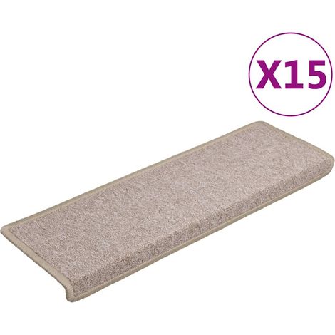 Maison Exclusive - Stufenmatten 15 Stk. 65x21x4 cm Taupe Rechteck (1/5)