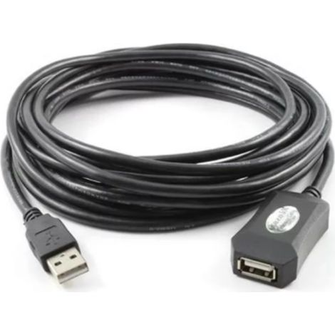 Cavo adj pc periferiche cavo prolunga usb 2.0 tipo a-a maschio femmina 5mt nero (1/2)