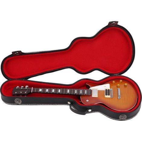 Exquisite Miniaturgitarre aus Lindenholz, Modell eines Musikinstruments, Dekorationsobjekt oder Sammlergeschenk (1/5)