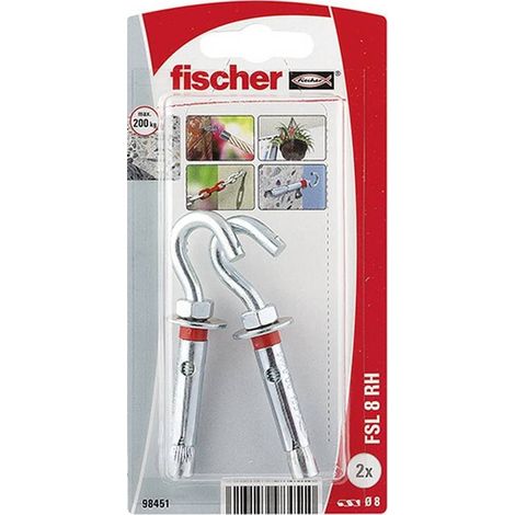 Cheville Metal Crochet Fsl 8 Rh /2k Nv - Fischer (1/3)