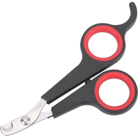 1 coupe-ongles pour animaux de compagnie avec manche noir et rouge de 12 cm (1/5)