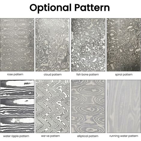 Billet-Damaskus-Stahlschneider, gemusterte Embryo-Schmiedematerialien, gehärtet, geglättet, für Schneider, DIY-Mehrzweckmaterial, Wolkenmuster