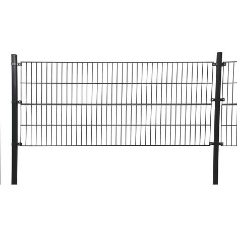 Doppelstabmattenzaun MORATA Höhe: 80 cm / Länge: 10 m ohne Eckpfosten I Gartenzaun, Mattenzaun Gartenzaun Mattenzaun (1/5)