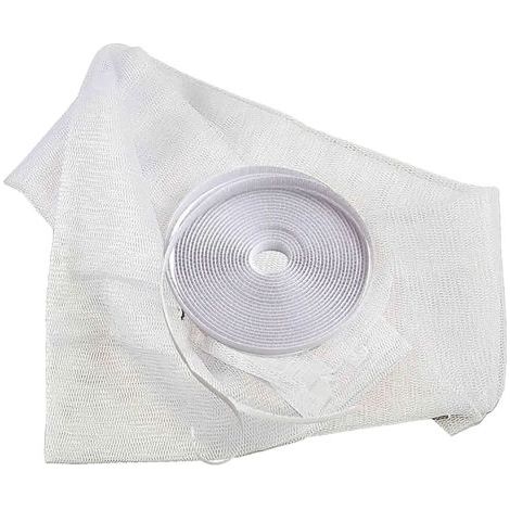ZANZARIERA IN POLIESTERE PER PORTE cm 75 x 250 - col. bianco - 2 teli