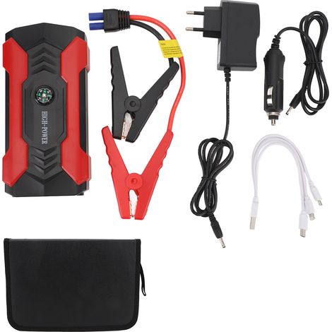 Pack de démarrage d'urgence voiture 48000mAh, batterie externe multifonction pour moteur 12V moto, chargeur 100‑240V (1/5)