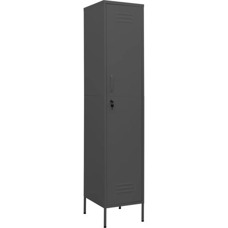 Maison Exclusive - Armadio Antracite 35x46x180 cm in Acciaio
