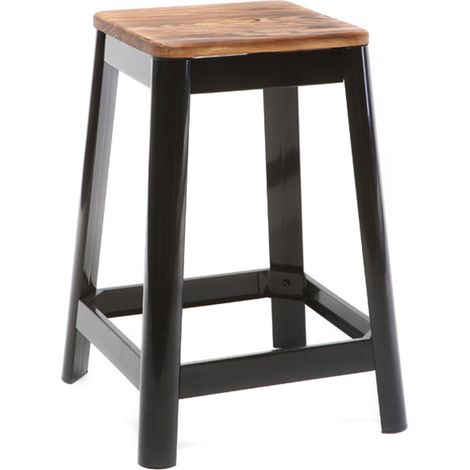 Design-Barhocker Schwarz H 65 cm NICK