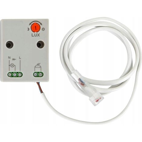 Provero - Capteur Crépusculaire Avec Sonde - 3500w - Ip65 - Interrupteur Automatique - Éclairage Extérieur
