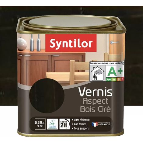 Vernis SYNTILOR Aspect Bois Ciré Wengé 0,75 L (1/3)