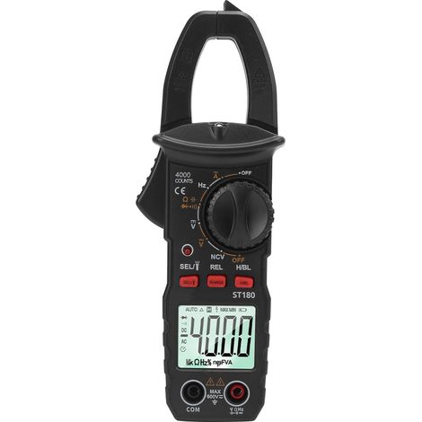 Pince ampèremétrique numérique ST180, multimètre automatique AC/DC, testeur de tension avec lampe torche, mesure de courant sans contact (1/5)