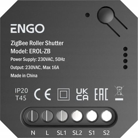 Contrôleur de volets Erol-ZB - Zigbee - Intégré - Automatisation - Commande distance (1/4)