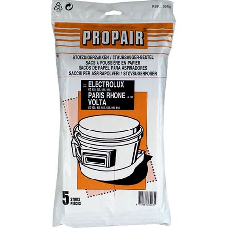 Lot de 5 sacs pour aspirateur - Compatibles Electrolux PROPAIR UZ 920 - Sacs à poussière (1/3)