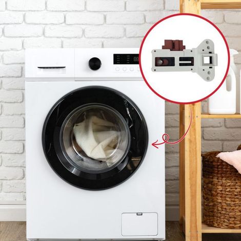 Porte Machine À Laver ZV-446 M5 - Compatible Avec Modèles ELF812D1 ELF912D1 ELF712D1 - Pièce De Remplacement (1/5)