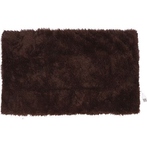 Couverture chauffante USB, châle en Fiber de carbone, contrôle intelligent de la température, enveloppe chauffante pour le bureau et la maison, marron. (1/5)