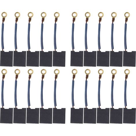 TOPINCN Brosses en Cuivre en Carbone Remplacement de L'outil électrique Compacte Brosse en Carbone pour Boucle D'angle, 20pcs en de Forage électrique pour le Moteur, pour L'utilisateur de Broyeur à (1/5)