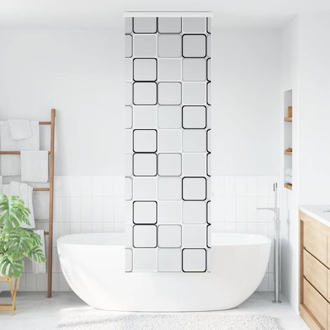 Store enrouleur de douche,Store à rouleau avec cassette largeur du tissu 66 cm CFW8401528 (1/5)