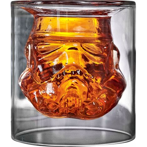 Bicchiere Stormtrooper da 150 ml, Star Wars, in vetro spesso a forma di elmetto. (1/5)