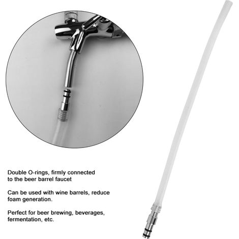 Tube d'expansion pour fût de bière, connecteur de robinet et tuyau de remplissage 9.4mm, accessoire de brassage maison