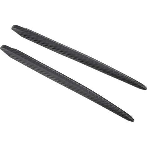 2 Pièces Pare-chocs Avant Anti-rayures Patch Pare-chocs Garde Bull Bar Anti-Collision Autocollant en Caoutchouc Fibre de Carbone Couleur Universel pour Voiture (1/5)