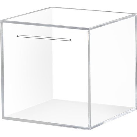 Tirelire en Acrylique, Tirelire Transparente, des Gamins Tirelires Qui Ne Souvre Pas, Tirelire Enfant Adulte Filles Garçons Cadeau danniversaire - 12×12×12 cm