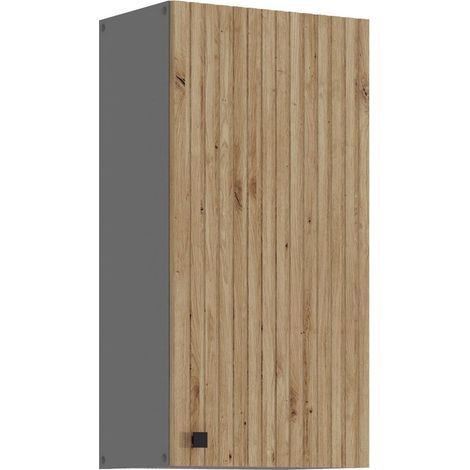 Küche AVA Artisan Hängeschrank 45 cm Lamellenoptik Küchenzeile Einbauküche (1/5)