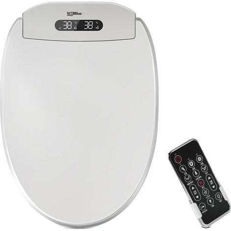 Asiento de inodoro inteligente con bidé, temperatura del agua ajustable, control remoto, 480 mm (1/2)