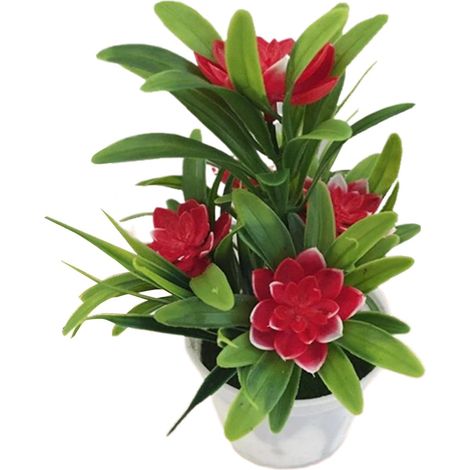 Artificielles En Pot Fleurs Artificielles Dans Pots Sans Arrosage Fleurs Artificielles Réalistes, Décoratives pour Table à Manger, Cuisine, Salle de Bain (1/5)