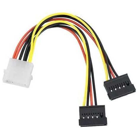 Cavo doppia alimentazione sata per Hard disk 15cm