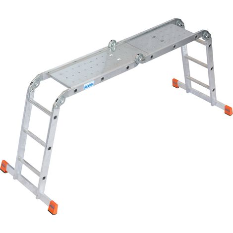 Krause Monto Multimatic Gelenkleiter Plattform 4x3 Tritte Multifunktionsleiter (1/5)