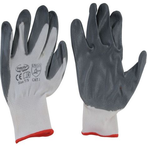 Guantes de Nitrilo Grises 10 Protexio 08062
