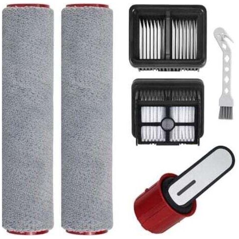 Accessoires H12 Pro FlexReach pour Dreame H12 Pro FlexReach / H15 Pro Pièces de rechange humides et sèches Ensemble d'accessoires 5 pièces Comprend 2 rouleaux de brosse, 2 remplacements de filtre, 1 b