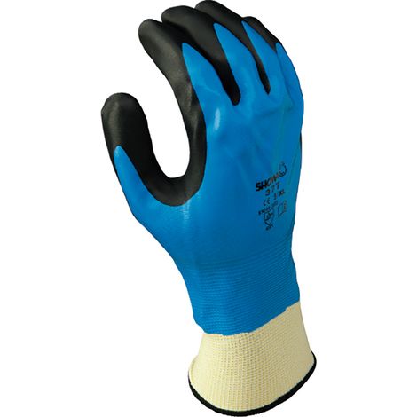 GUANTE NITRILO SHOWA 377 T-09 AZUL - 729068