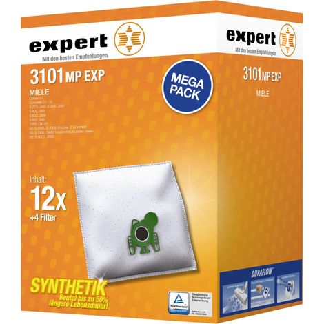 Expert 3101MP EXP Staubbeutel Megapack 12 + 4 Filter Miele