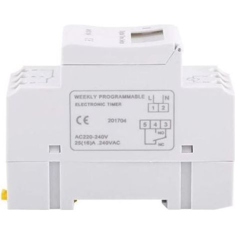 pair AC 220V Programmateur Hebdomadaire Journalier Montage Rail Tableau Électrique -POU HB17485 (1/2)