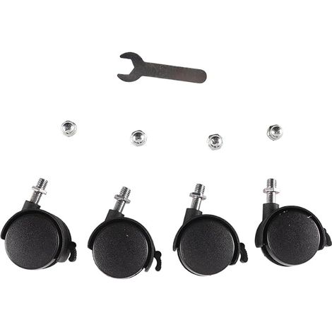 Replacement Electric Oil Radiator Wheels with Brakes (with Nuts and Keys) Compatible with Most (1/5)