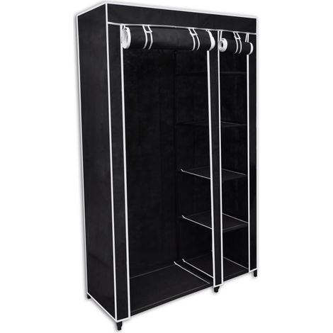 Garde-robe pliable Noir 110 x 45x175 (1/5)