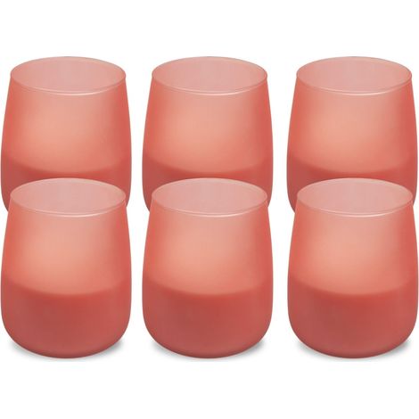 6x Bougie Soft Glow parfumée citronnelle, ± 38 heures - rose féerique - Summer Blossom (1/5)