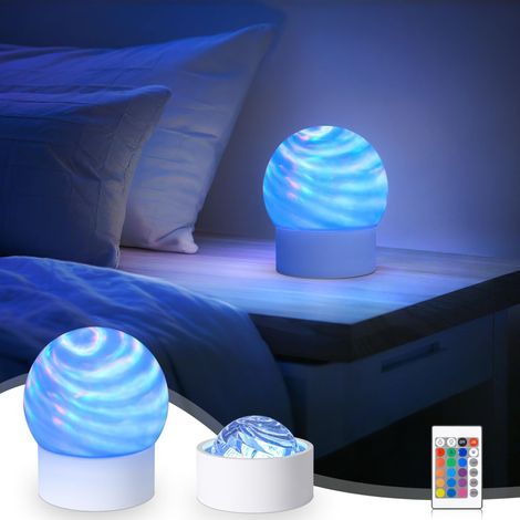 Projecteur aurore boréale, projecteur de lumière aurore rechargeable, 16 couleurs, lampe galaxie vague océan, éclairage d'ambiance à distance pour plafond de chambre à coucher, salle de (1/5)