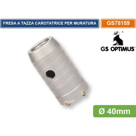 GS OPTIMUS GS78159 FRESA PERFORATRICE A TAZZA Ø 40MM M22 PER PIETRA CEMENTO CALCESTRUZZO