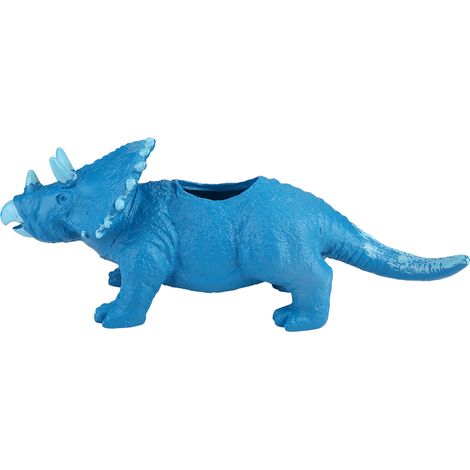 Pot De Plante En Résine Forme Triceratops Pour Succulentes Et Cactus Décoration Intérieure Bleu 1 Pièce (1/5)