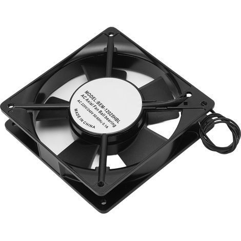 Ventilateur axial 220-240V 28W 238CFM cadre alu silentieux 2400 tr/min roulement billes 50000h pour armoire serveur ventilation extracteur 1 pc (1/5)
