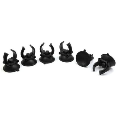 FENOPLASTICA6pcs Support à ventouse pour aquarium, dimensions 20mm x 25mm x 35mm, fixation stable pour tuyaux ou accessoires aquatiques (1/3)