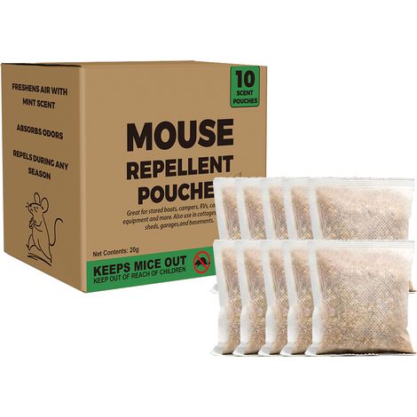 Répulsif anti-rongeurs pour l'intérieur et l'extérieur - 10 pièces (1/5)
