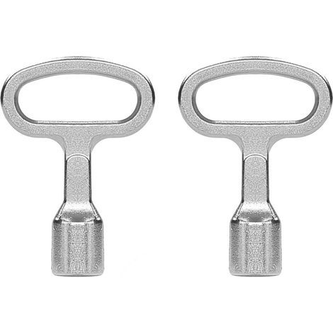 2-teiliges Metall-Dreiecksschlüssel-Set, Dreiecksschlüssel für Gas-, Wasser-, Stromzähler- und Schaltschrankkästen