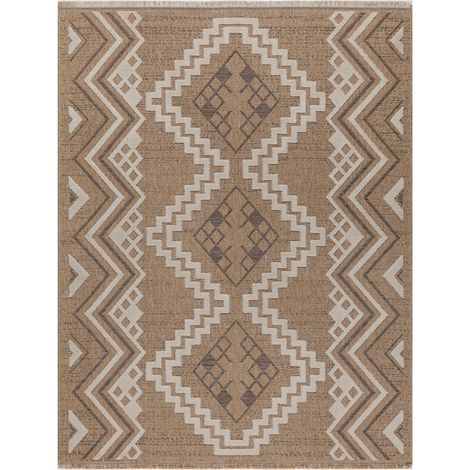 Tapis tissé extérieur intérieur Tulum Jute - 120 x 170 cm