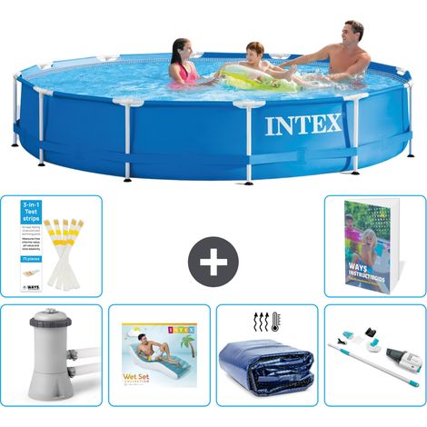 Frame Pool Rund - 366x76 cm - 7-teilig S261