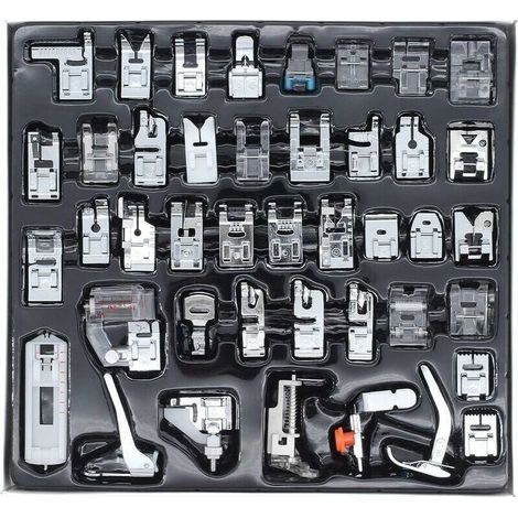 COUCOU 42 PCS Sewing Machine Presser Feet Set Home Sewing Machine Multi-Function Presser Foot Suit Combination Sewing Gifts Suitable for Most Sewing Machine Models (1/5)