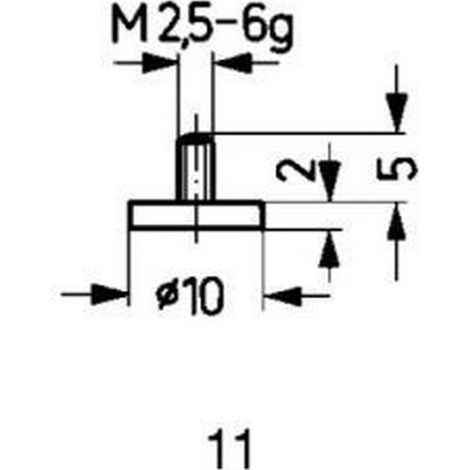 Conector de medida de Acero, Modelo : planeo, 35 mm de Ø