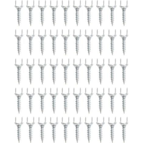 Clous universels sans joint pour plinthes et fixations de meubles massifs, 50 pièces, argentés. 25+4.5 mm (1/5)